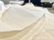 Unbleached Cream Linen & Hemp Woven Fabric  Mid Weight 3.5 Mtrs