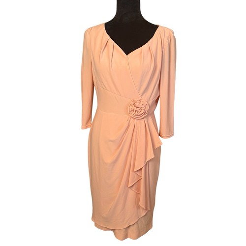 Adrianna papell peach wrap - papell,