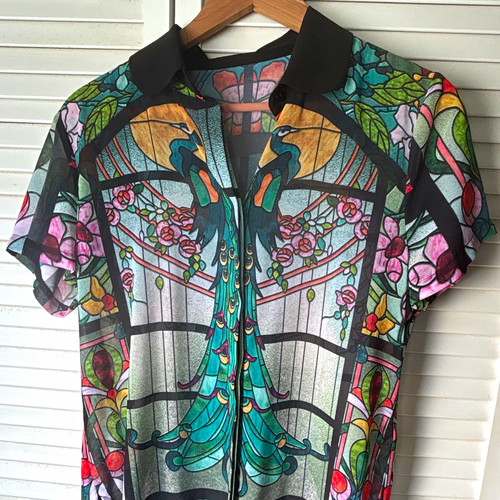 Black milk sheer chiffon - black,
