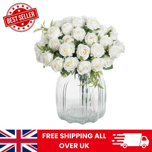 Heads artificial silk rose - heads,