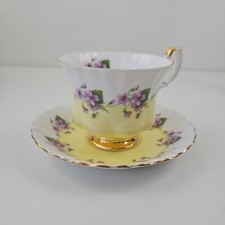 Royal Albert Violets Yellow &