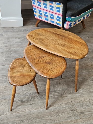 Blonde ercol pebble nest - nest, of