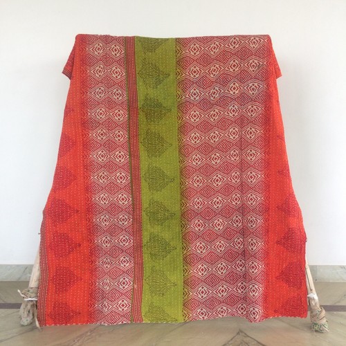 Reversible vintage kantha - reversible,