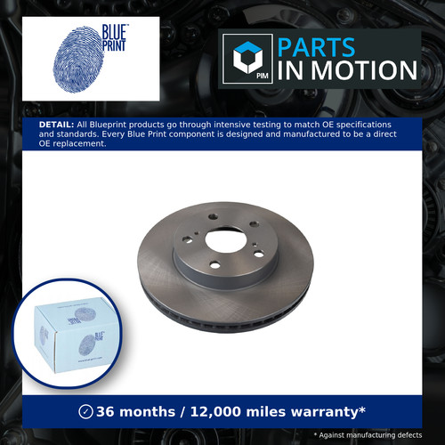 Brake discs pair - discs, vented