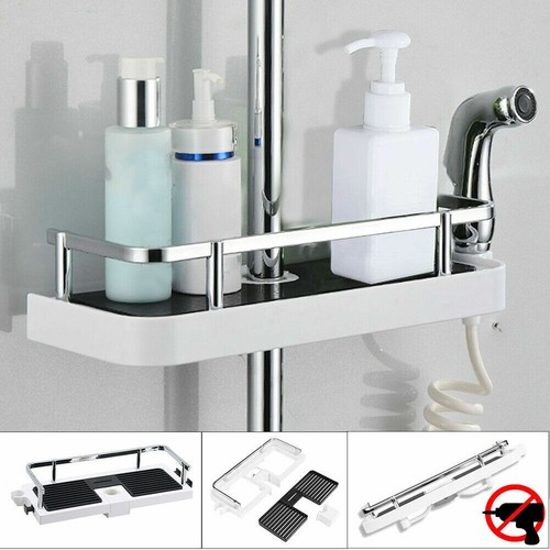 Bathroom pole shelf shower - shelf,