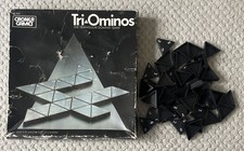 Vintage Ideal Games Tri-Ominos Game 1968 Complete Missing 1 Triangle-Worn Box