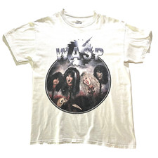 W.A.S.P.  Decapitate Heads T-Shirt Size Medium M White Cool Tee Shirt