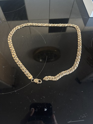 9ct gold chain mariner style - 9ct,