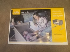 Joie Roomie Bedside Crib Grey