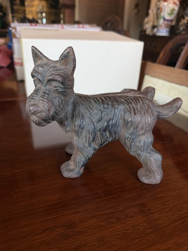 Antique cast iron scottie - antique, dog