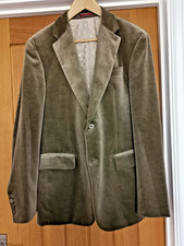 Mens Next Khaki Velvet Jacket