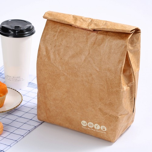 Eco kraft paper lunch bag - kraft,