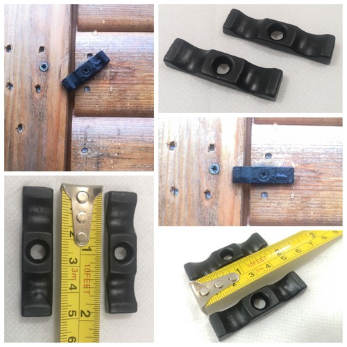 Black turn button latch - x,