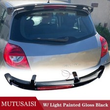 Universal Rear Tailgate Roof Spoiler Lip W/Light Wing For Renault Clio III 06-11