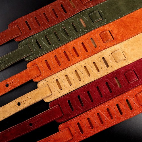 Geniune leather guitar strap - guitar,