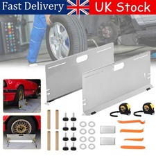 2PCS Wheel Alignment Tool Toe Plates Accurate Measure Tape ＆ Magnets Crowbar UK
