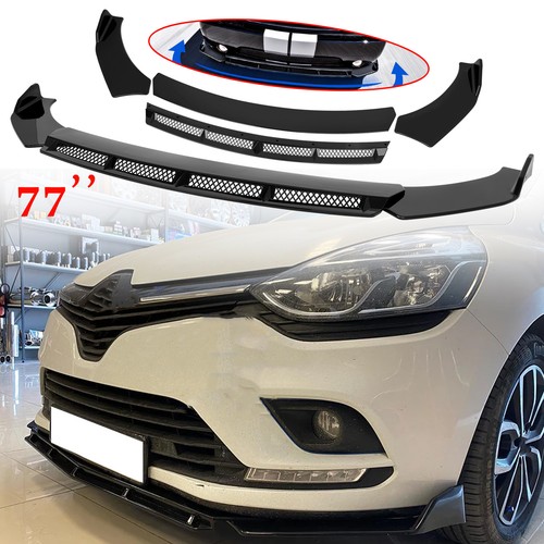 Gloss black front bumper - bumper, lip