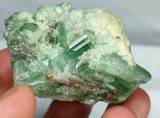 Rare Microlite Crystals Combined With Green Tourmaline On Matrix-Afg.