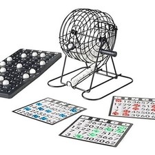 Classic Bingo Set Metal Cage