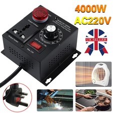 UK AC 220V 4000W Variable Voltage Regulator Speed Motor Fan Control Controller Z