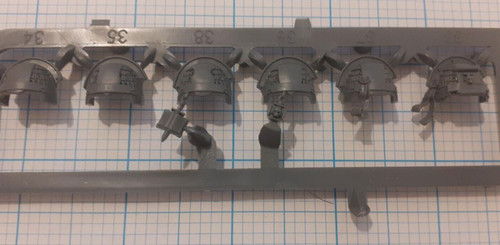 Shoulder pads grey knights - pads,