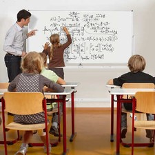 80x90CM Mobile Standing Whiteboard Double-Sided Magnetic Whiteboard