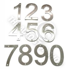 Stainless Steel House Numbers - No 506 - SCREW on House / Door / Building 10cm