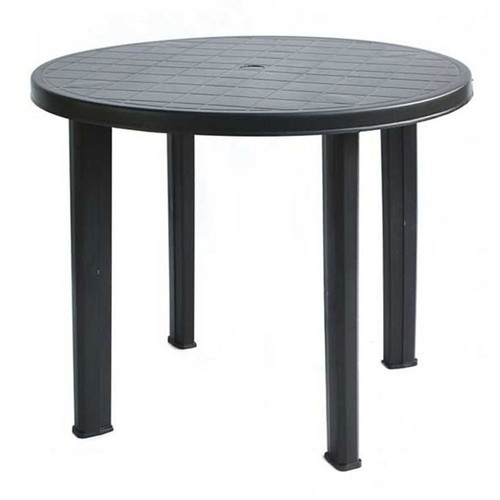 89cm outdoor patio round black - outdoor,