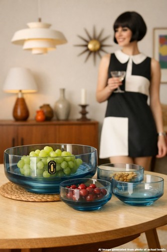 Vintage whitefriars glass bowl - whitefriars,