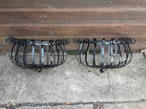 Pair vintage wrought - a,