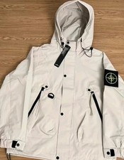 Stone Island - Soft Shell Waterproof- Hooded Jacket Khaki - XXL