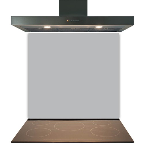 Grey glass splashback for - grey,