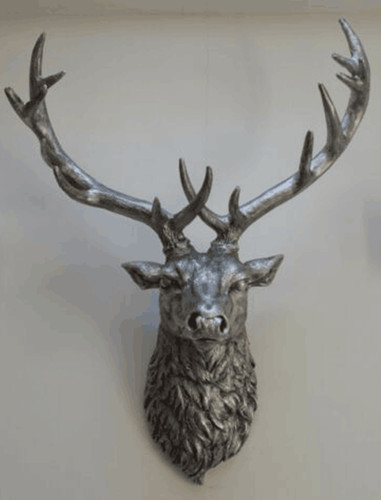 Stags head wall mounted - wall,
