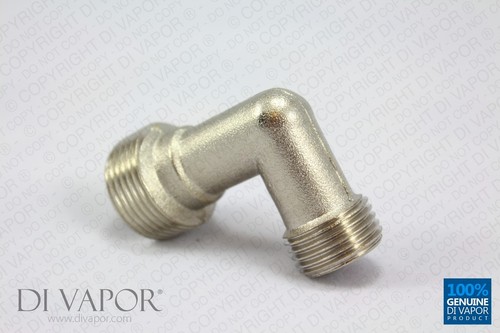 Male elbow for steam shower - male,