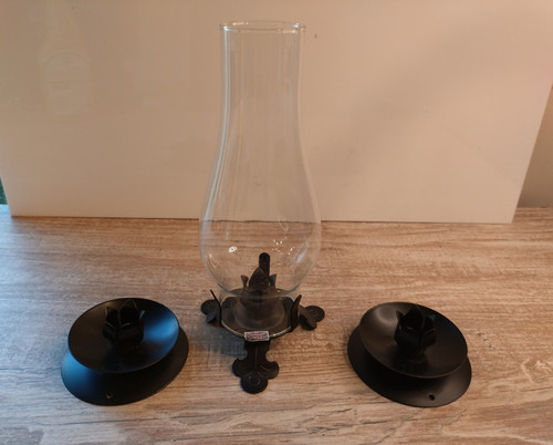 Glass hurricane candle holder - hurricane,