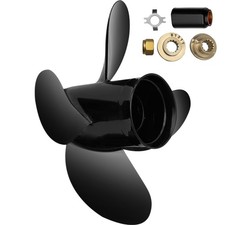 48-8M8026630 Outboard Propeller Boat Propeller 4-Blade 10.3 x 13" Aluminum