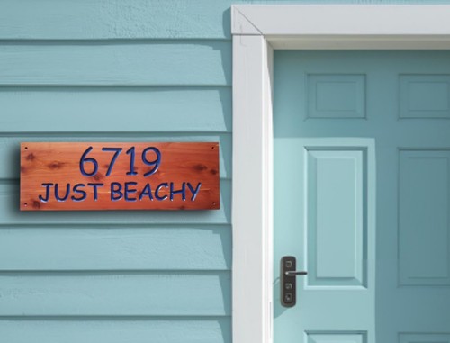 Custom house address sign - custom,