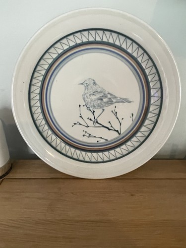 Studio pottery plate - pottery, hand