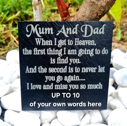 Mum dad personalised memorial - dad,