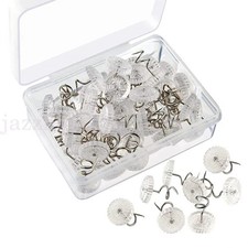 50 X Clear Heads Twist Pins