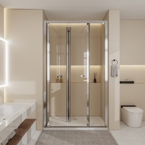 Pivot bifold shower - bifold, enclosure