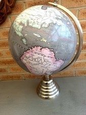 Vintage World Globe On Stand