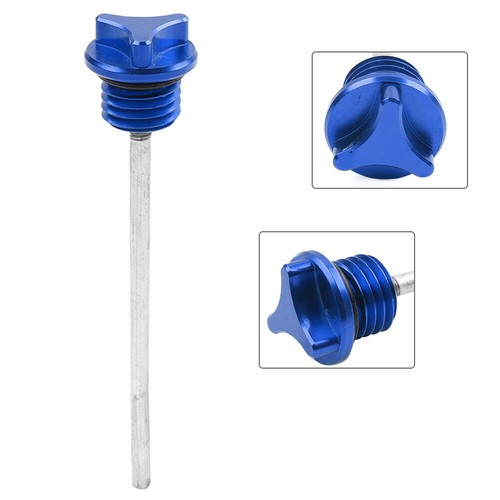 Blue cnc engine oil dipstick - engine,