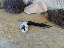 MEPPS FLYING C IN SILVER / BLACK ALL SIZES FISHING SPINNING NEW