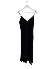 H&M Black Midi Dress Lace Cut