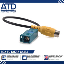 Fakra RCA For Mercedes Audio 20 Comand Rear Reverse Camera Input Adaptor 27-240