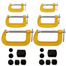 6pc G Clamp Set 2" 3" 4" inc