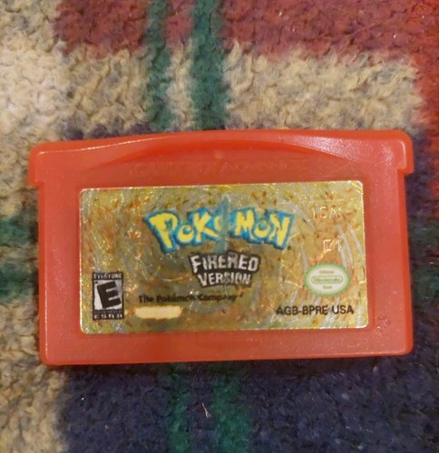 Pokemon fire red gba cartridge - gba,