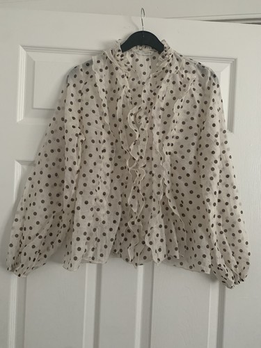 Zara ladies cream and brown - zara,