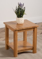 Oslo Solid Oak Lamp Table |